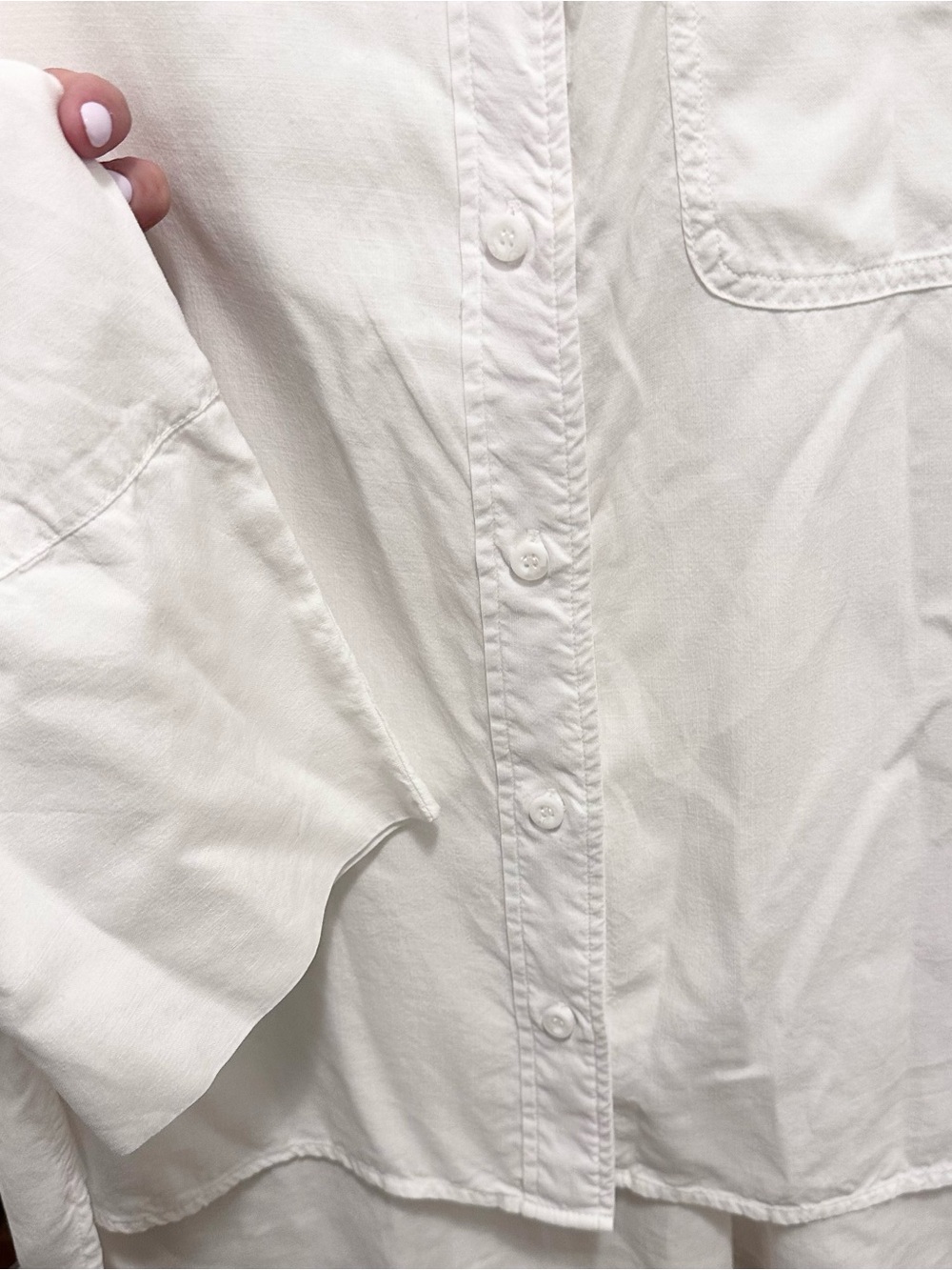 Bella Dahl Women's White Button Front Collared Shirt Tail Tencel Blouse XL - Picture 2 of 7